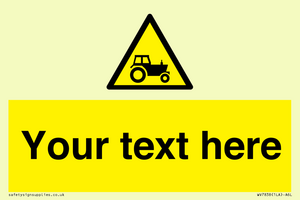 Custom warning farm machinery